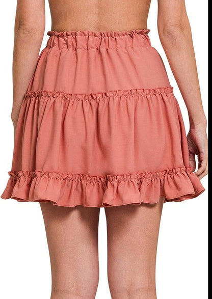 Ruffle Mini Skirt