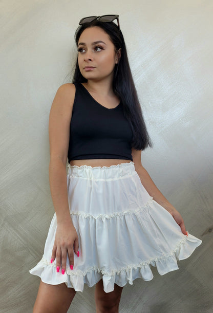 Ruffle Mini Skirt