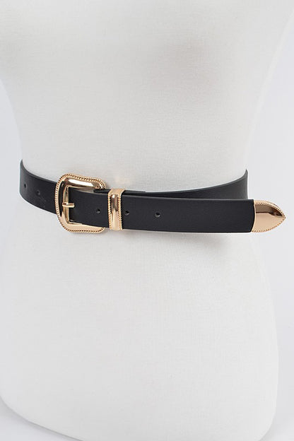 Faux Leather Belt