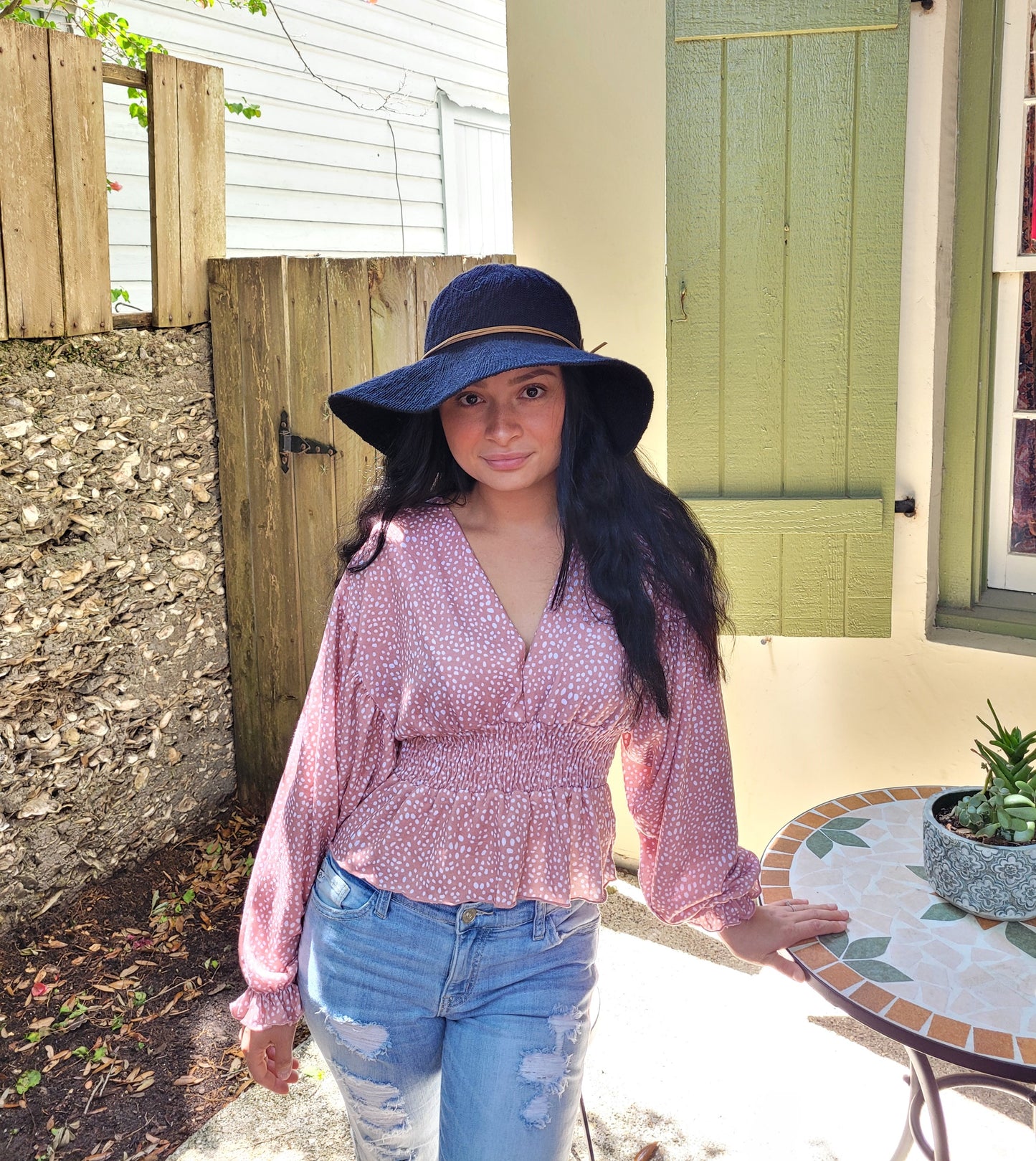 Just Peachy Peplum Top