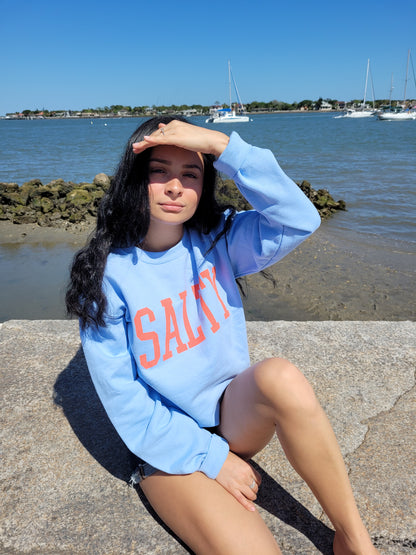 Salty sweatshirt in the color light blue