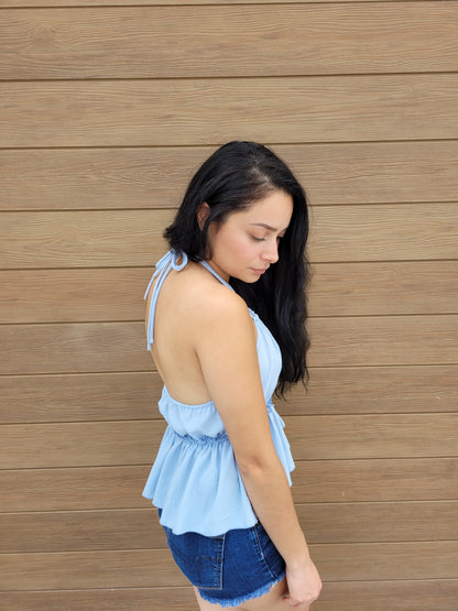 Ruffled Halter Top