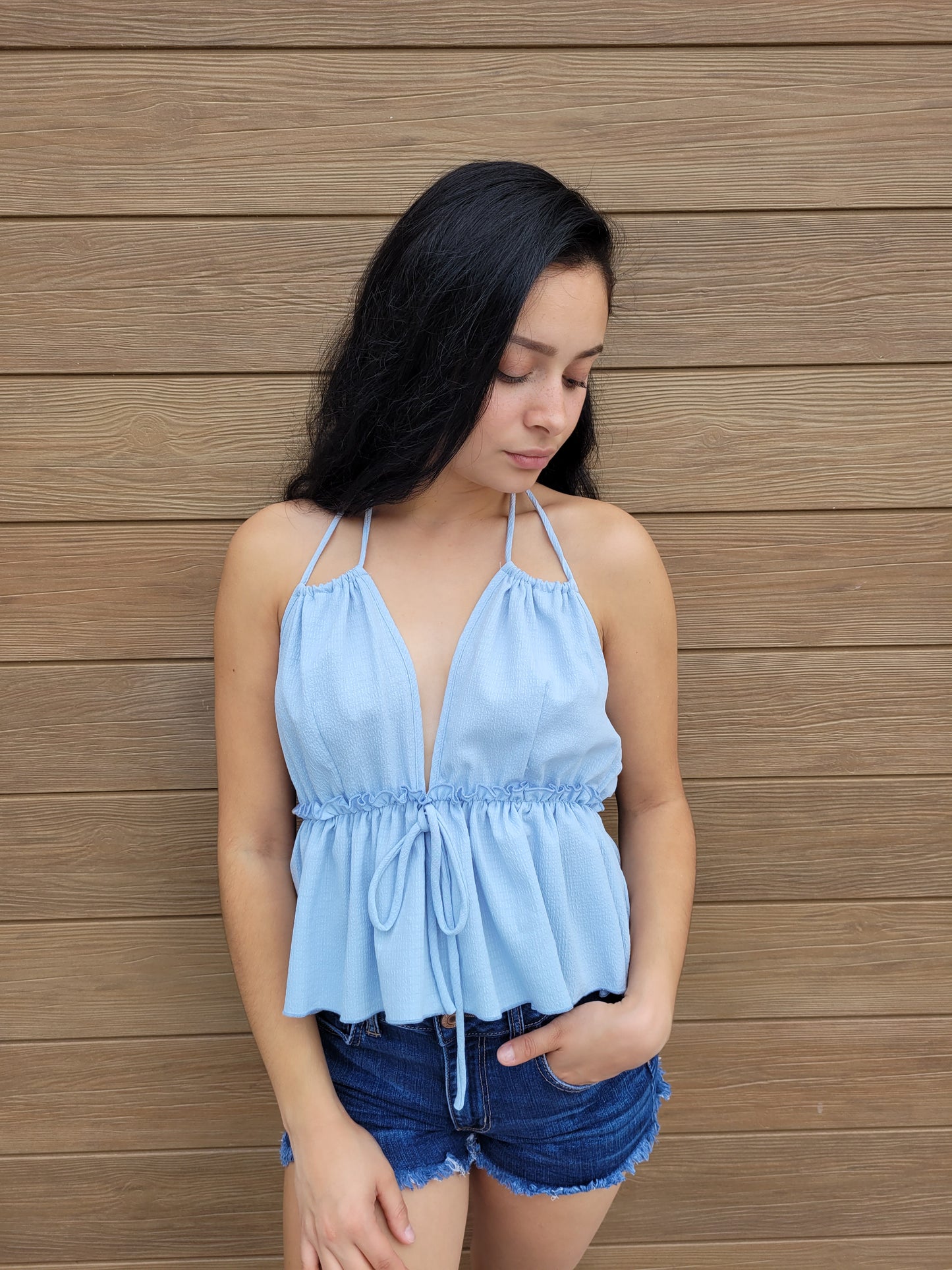 Ruffled Halter Top