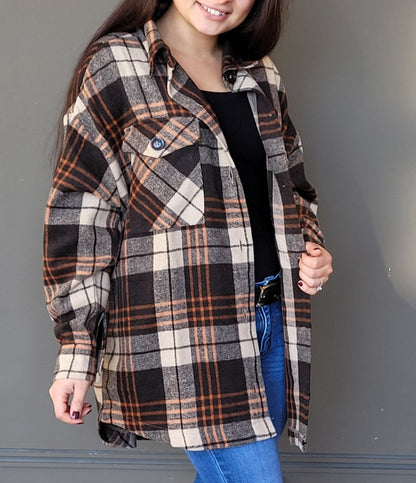 Brown Plaid Shacket