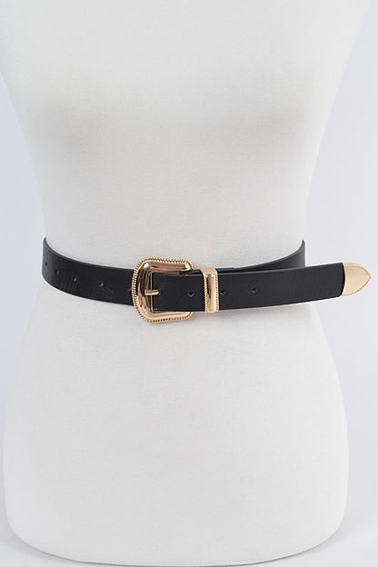 Faux Leather Belt