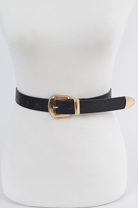 Faux Leather Belt